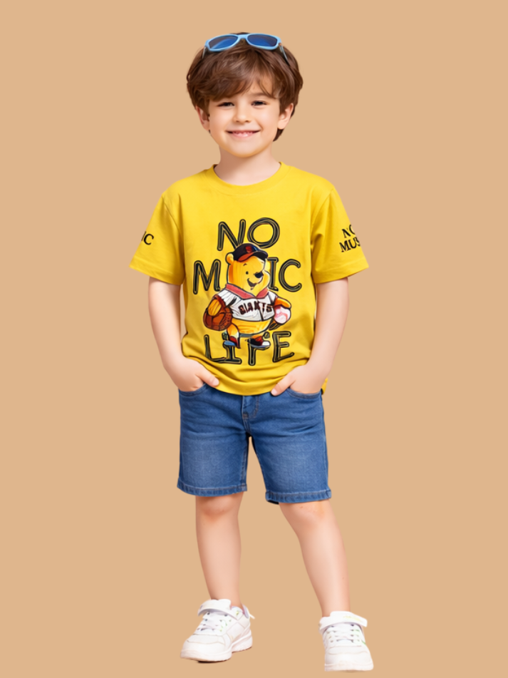 Albion Kids Casual T-Shirt – Soft Fabric All Day Comfort Tee