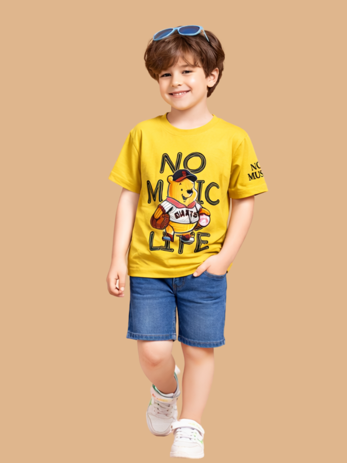 Albion Kids Casual T-Shirt – Soft Fabric All Day Comfort Tee