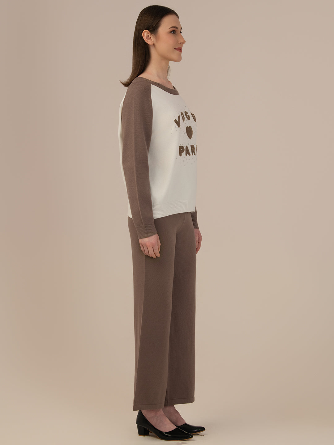 Albion Ladies Winter Tops and Bottoms – Comfortable Winter Wear - coffee