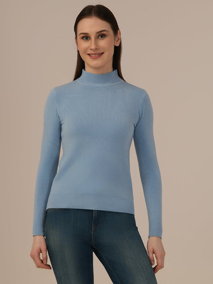 Albion Casual New Blue Winter Sweater-blue