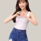Albion Dark Blue Wide Leg Jeans with Floral Patch Design | High Waist Stylish Denim for Women