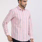 Albion Men Premium Baby Pink Casual Shirt