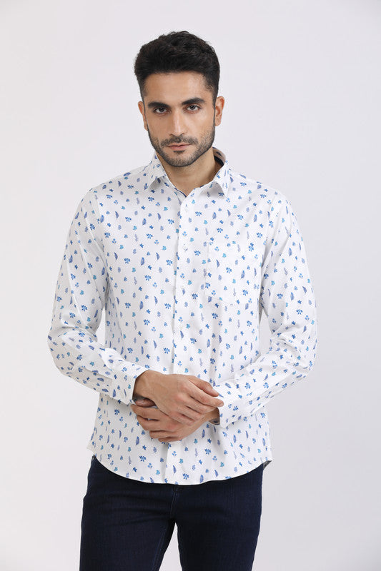 Albion Men Premium Fur Print Casual Shirt