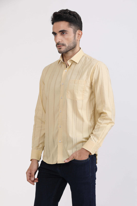 Albion Men Premium Golden Casual Shirt
