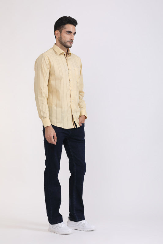Albion Men Premium Golden Casual Shirt