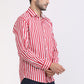 Albion Men Premium Red Casual Shirt