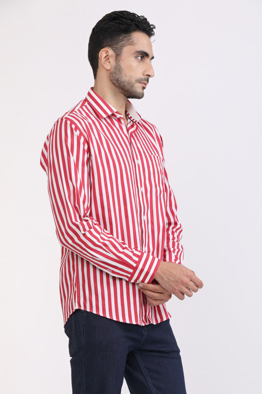Albion Men Premium Red Casual Shirt