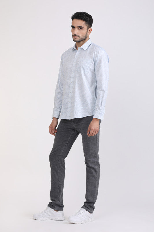 Albion Men Premium S S.Blue Casual Shirt