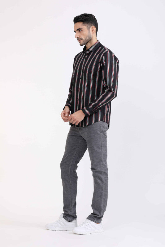 Albion Men Premium Black Casual Shirt