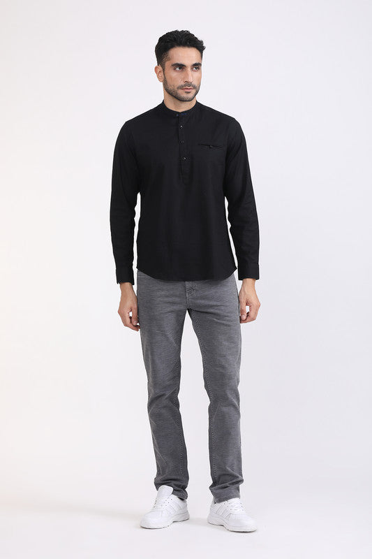Albion Men Premium Black Casual Shirt