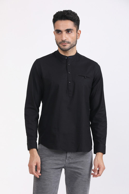 Albion Men Premium Black Casual Shirt