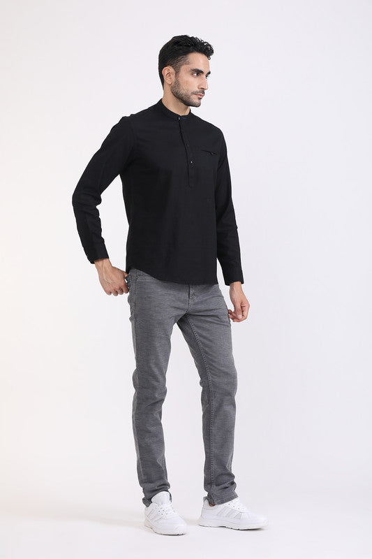 Albion Men Premium Black Casual Shirt