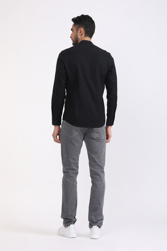 Albion Men Premium Black Casual Shirt