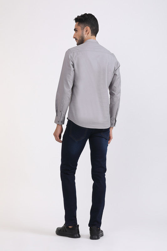 Albion Men Premium Lt Grey Casual Shirt