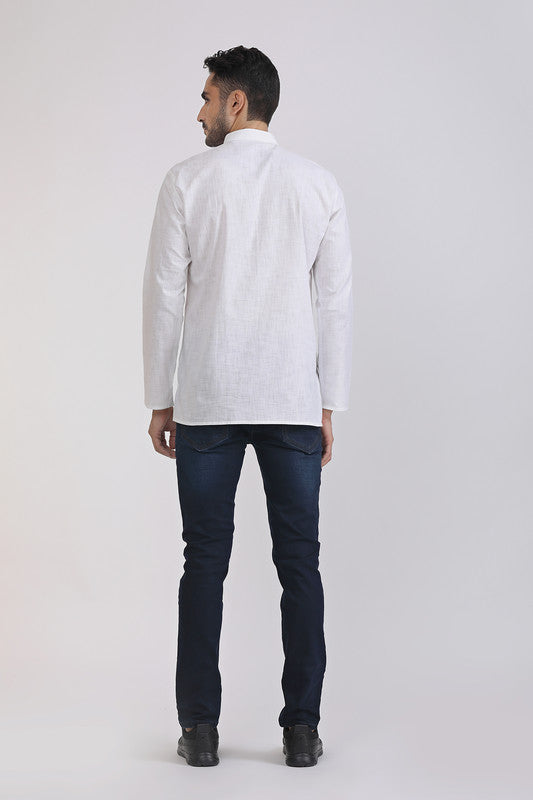 Albion Men Premium White Casual Shirt