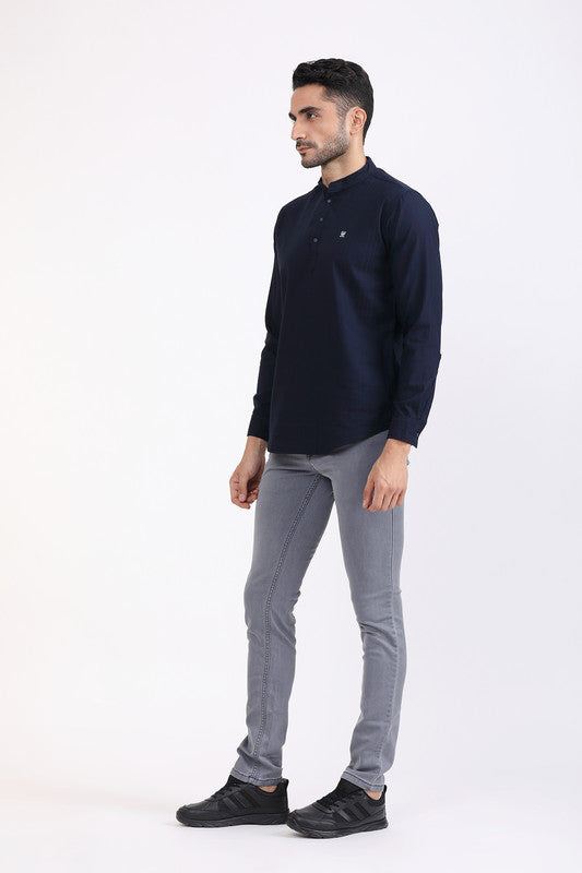 Albion Men Premium Blue Casual Shirt