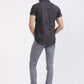 Albion Men Premium Grey Print Casual Shirt
