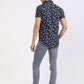 Albion Men Premium Blue Print Casual Shirt