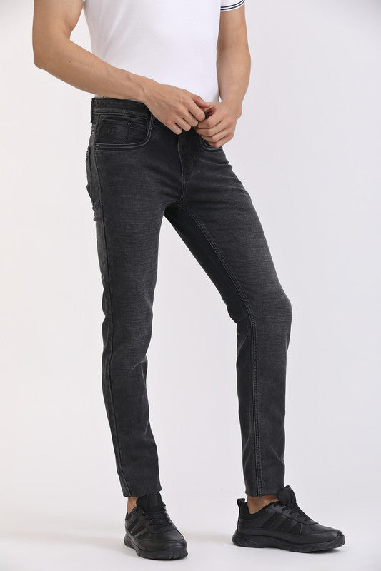Albion Men Premium Carban Black Jeans