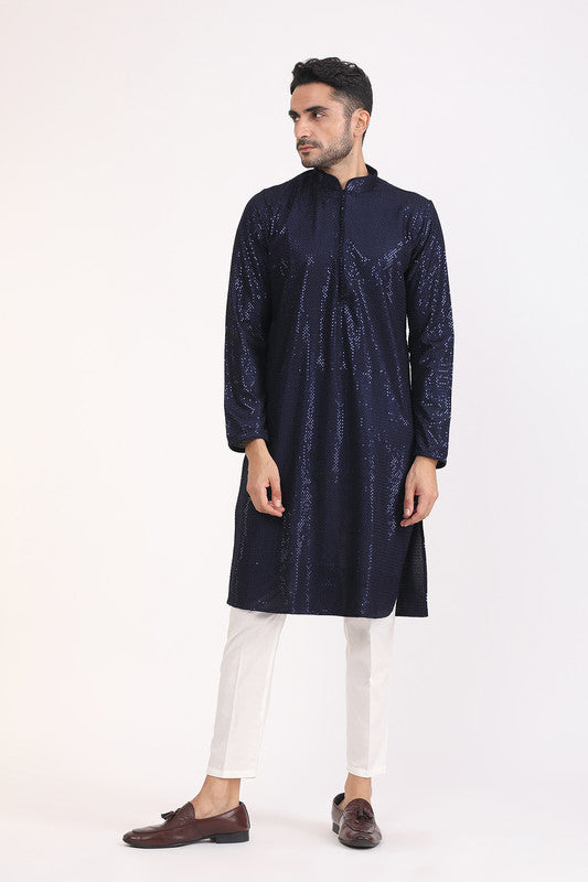 Albion Men Premium R.Blue Kurta Pyjama