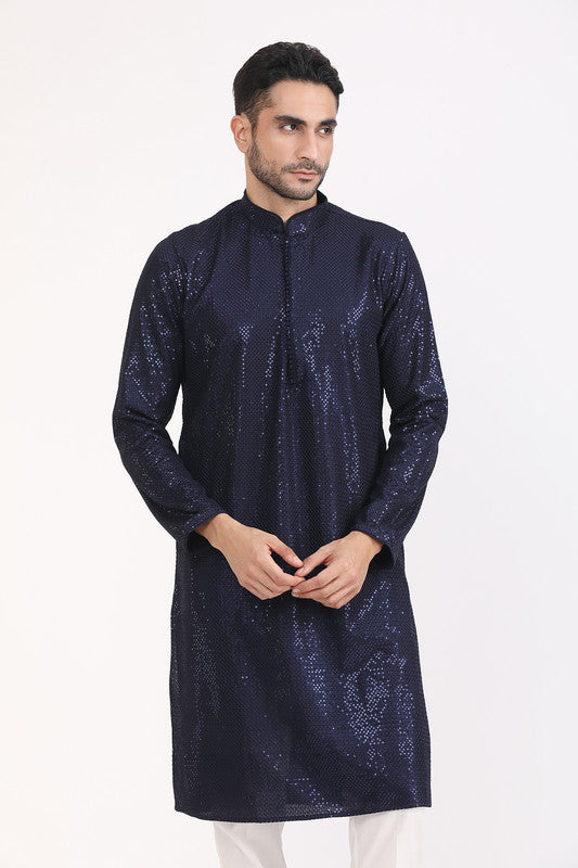Albion Men Premium R.Blue Kurta Pyjama