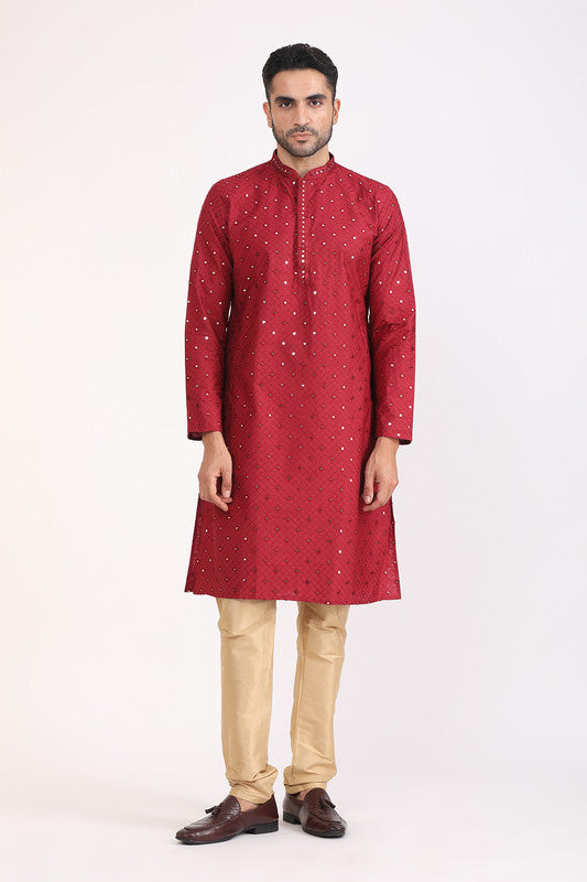 Albion Men Premium Yellow Kurta Pyjama