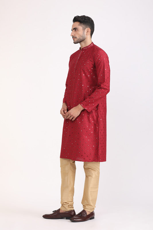 Albion Men Premium Yellow Kurta Pyjama