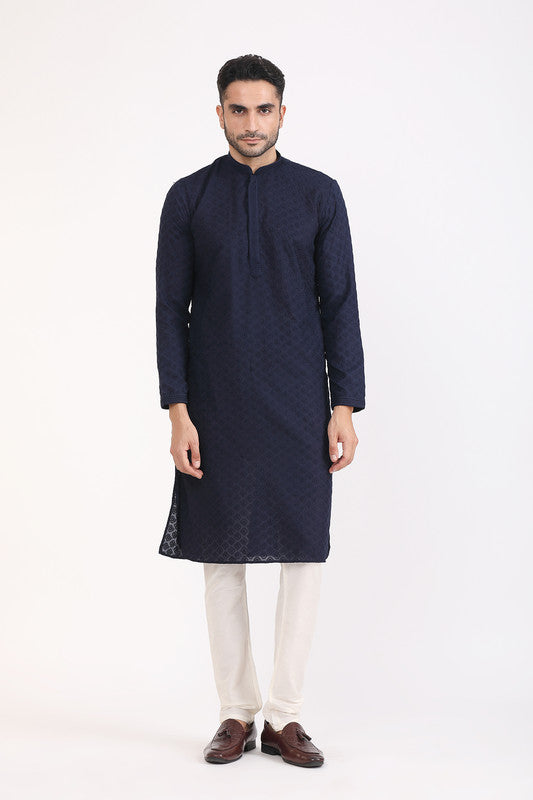 Albion Men Premium R.Blue Kurta Pyjama