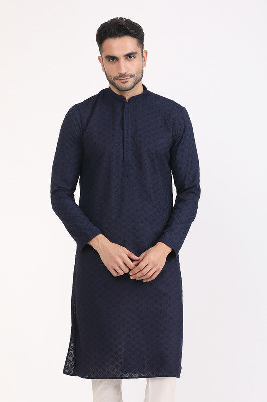 Albion Men Premium R.Blue Kurta Pyjama
