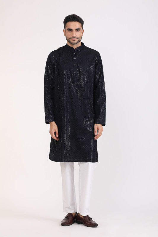 Albion Men Premium R Blue Kurta Pyjama