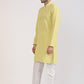 Albion Men Premium L Yellow Kurta Pyjama