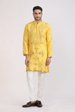 Albion Men Premium Yellow Kurta Pyjama