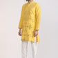 Albion Men Premium Yellow Kurta Pyjama