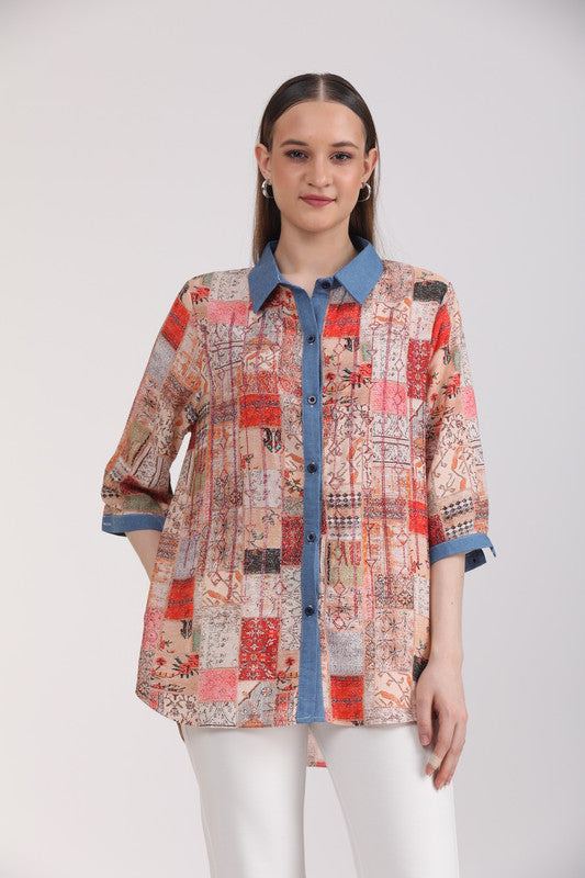 Albion Women Multi Blouson Top