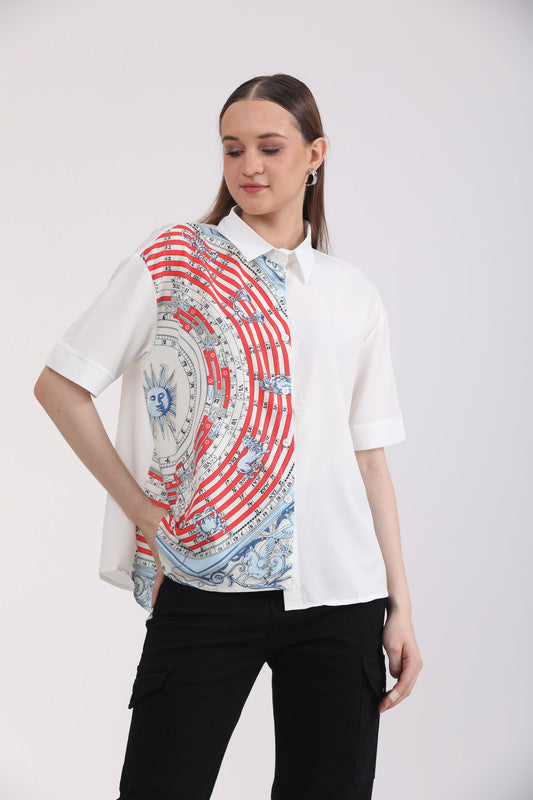 Albion Women White Blouson Top