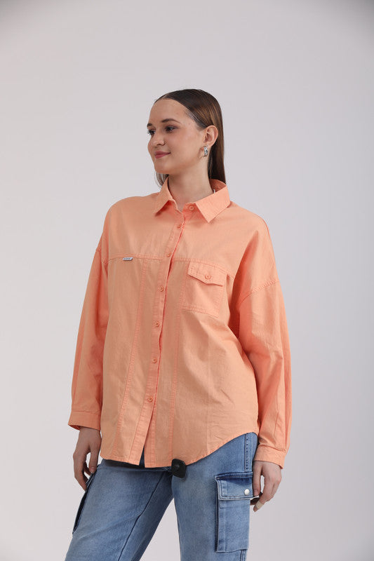 Albion Women Orange Blouson Top