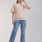 Albion Women Beage Blouson Top