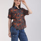 Albion Women Multi Blouson Top