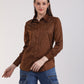 Albion Women Brown Blouson Top