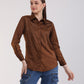 Albion Women Brown Blouson Top