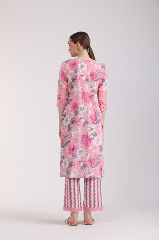 Albion Women Pink Women Kurta Set