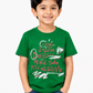 Albion Premium Cotton Kids Green Graphic Print T-Shirt