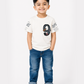 Albion Premium Cotton Kids White  Print T-Shirt