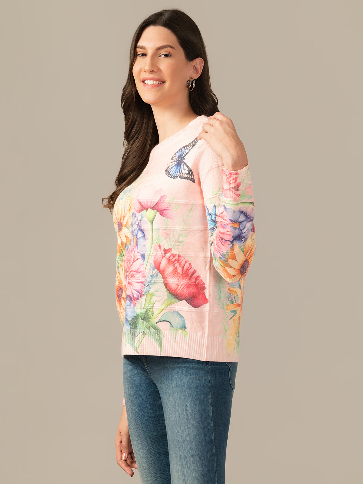 Damen Wool Sweatshirt – Cozy & Stylish Peach