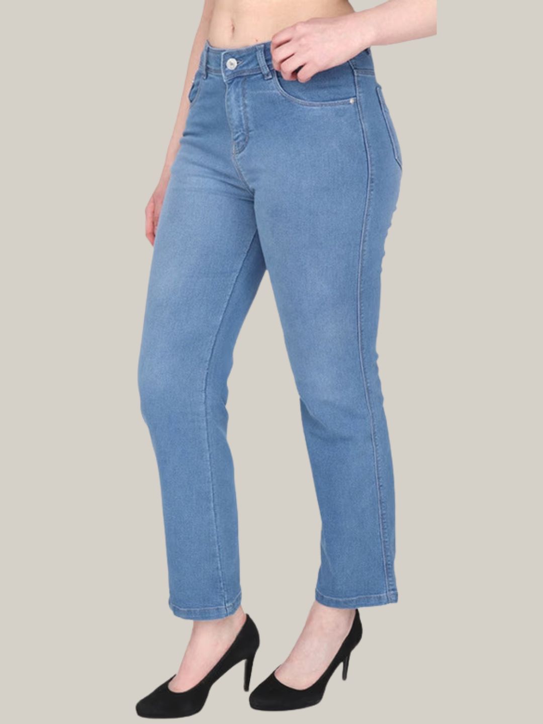 Albion Women’s Trendy Straight Fit Denim Jeans
