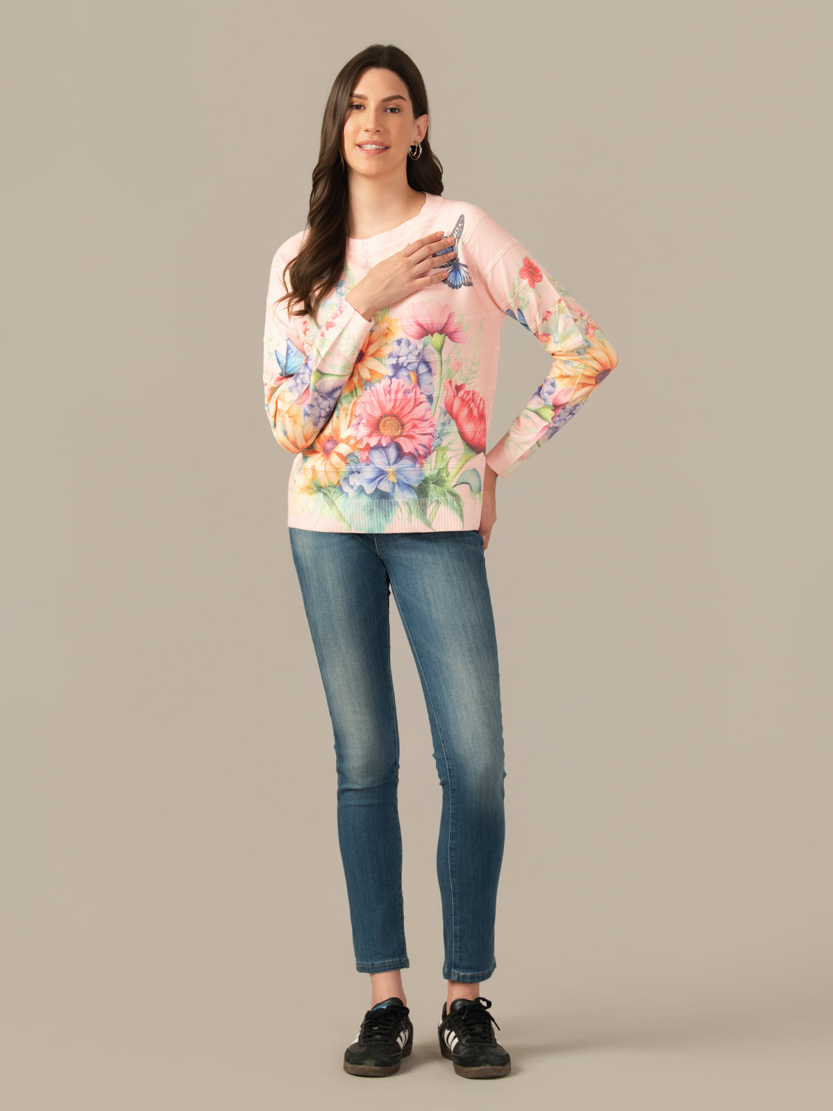 Damen Wool Sweatshirt – Cozy & Stylish Peach