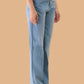 Albion Women Superior Mid Blue Straight Fit Jeans