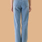 Albion Women Superior Mid Blue Straight Fit Jeans