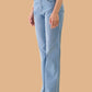 Albion Women Superior Mid Blue Straight Fit Jeans