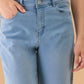 Albion Women Superior Mid Blue Straight Fit Jeans